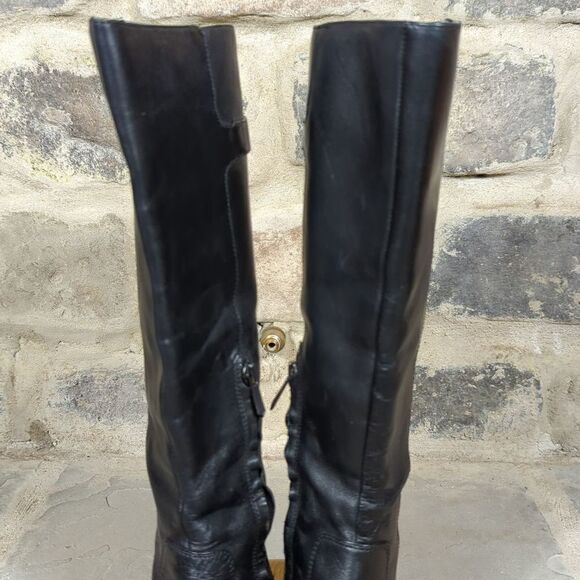 SAM Edelman black leather boots Patton size 7 riding - Picture 3 of 14